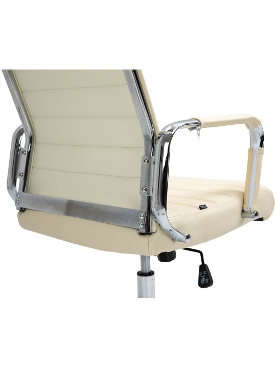 Columbus valódi bőr irodai szék, krém