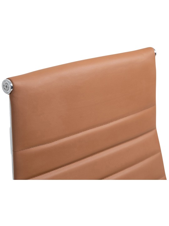 Columbus valódi bőr irodai szék, világosbarna