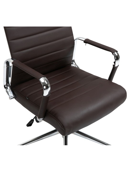 Columbus valódi bőr irodai szék, barna