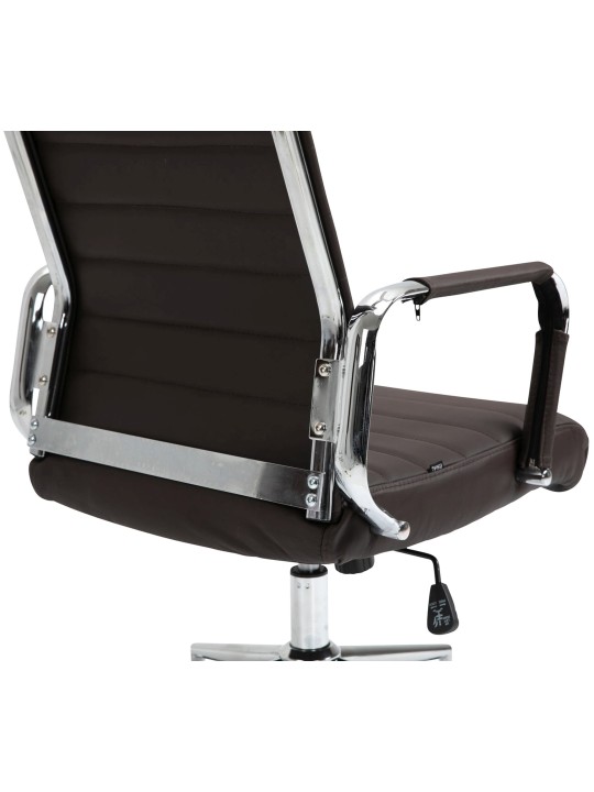 Columbus valódi bőr irodai szék, barna