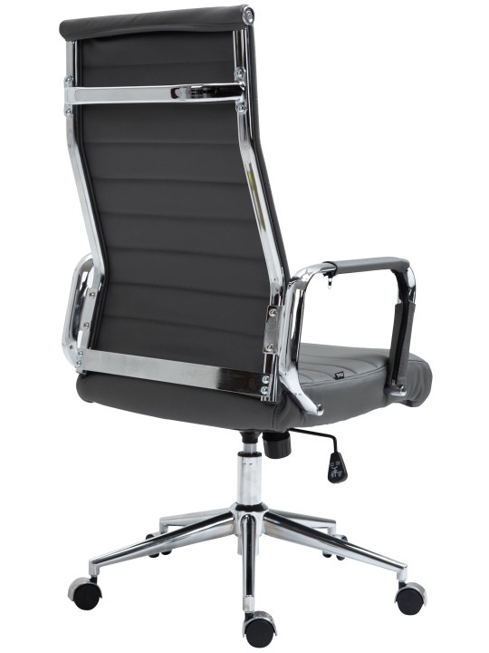 Columbus valódi bőr irodai szék, szürke