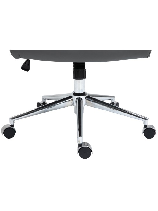 Columbus valódi bőr irodai szék, szürke