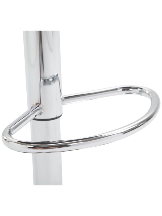 Bárszék Lazio műbőr króm, fekete