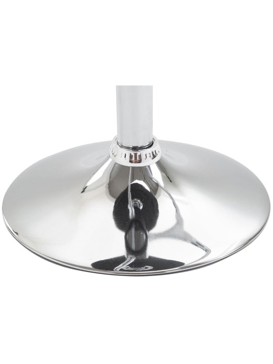 Bárszék Lazio műbőr króm, fekete