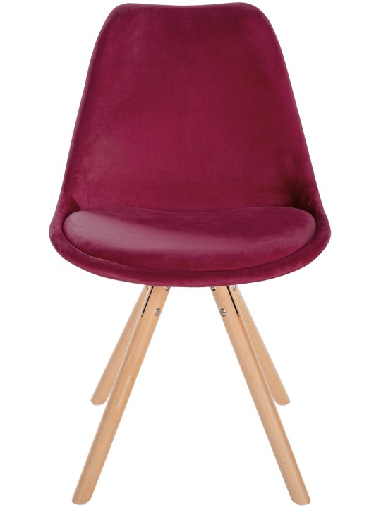 Szék Sofia bársony kerek, bordó