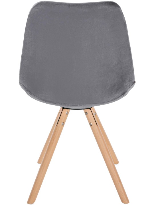 Szék Sofia bársony kerek, szürke
