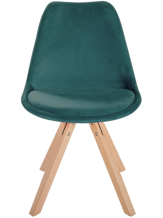 Szék Sofia Velvet Square, zöld