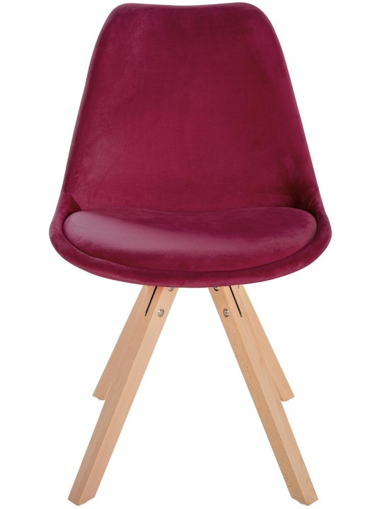 Szék Sofia Velvet Square, bordó