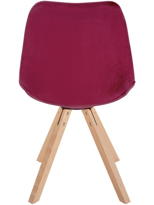 Szék Sofia Velvet Square, bordó