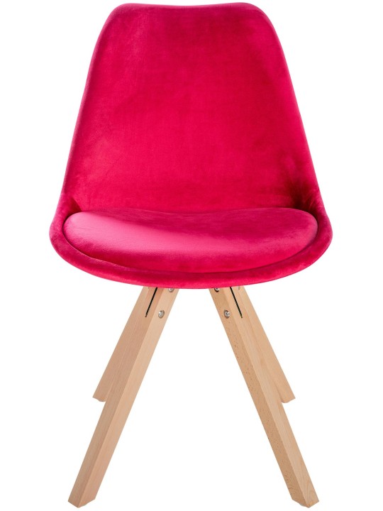 Szék Sofia Velvet Square, piros