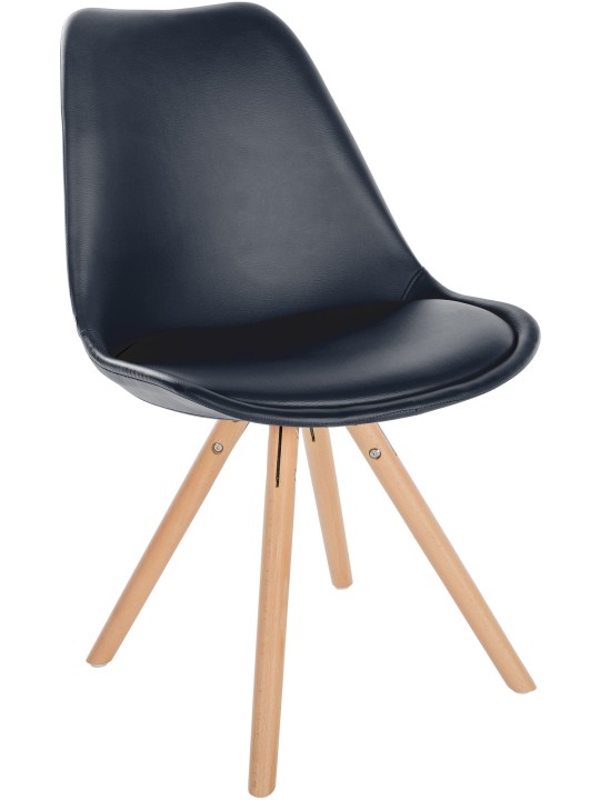 Szék Sofia műbőr kerek, fekete Szék Sofia műbőr kerek, fekete