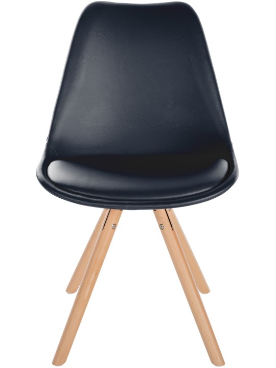 Szék Sofia műbőr kerek, fekete Szék Sofia műbőr kerek, fekete