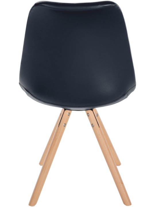 Szék Sofia műbőr kerek, fekete Szék Sofia műbőr kerek, fekete