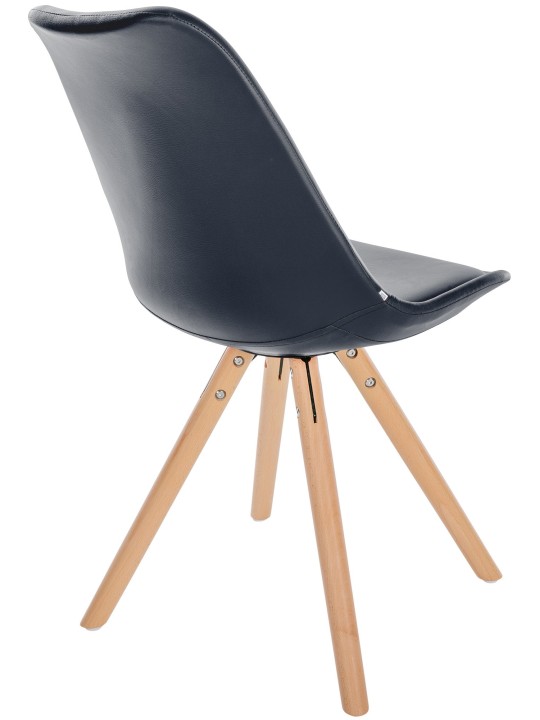 Szék Sofia műbőr kerek, fekete Szék Sofia műbőr kerek, fekete