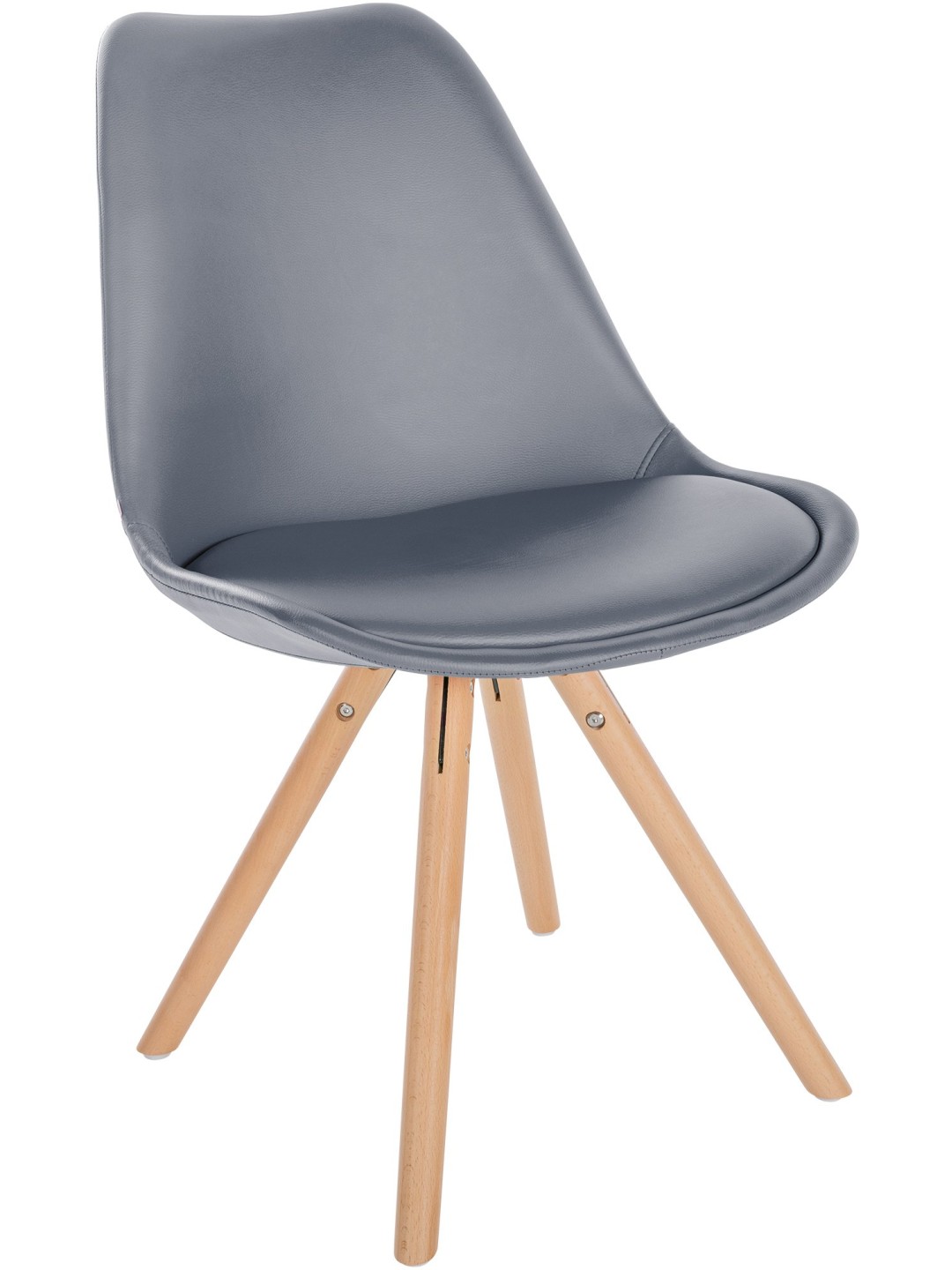 Szék Sofia műbőr kerek, szürke