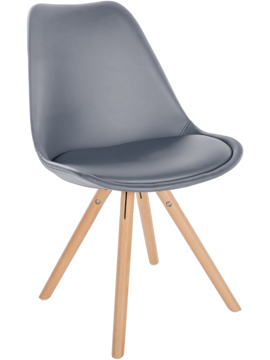 Szék Sofia műbőr kerek, szürke