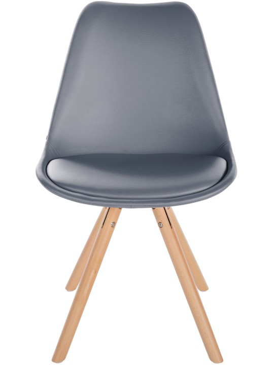 Szék Sofia műbőr kerek, szürke