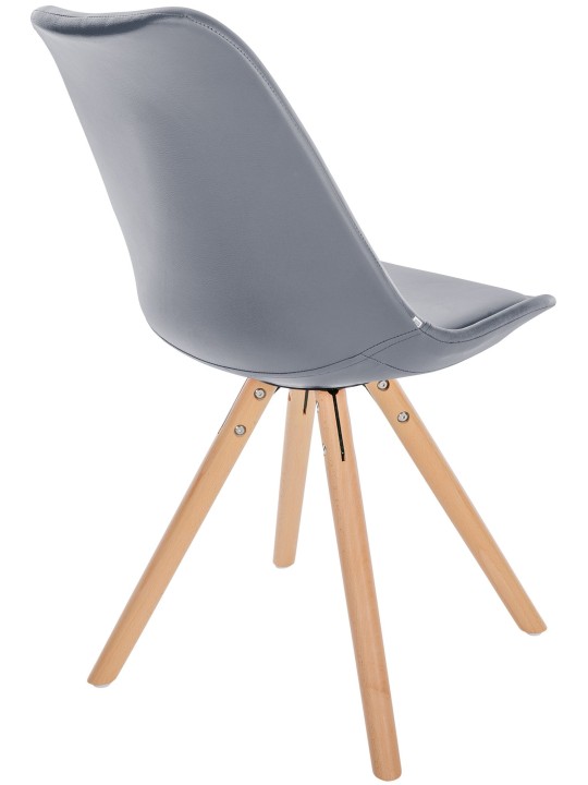 Szék Sofia műbőr kerek, szürke