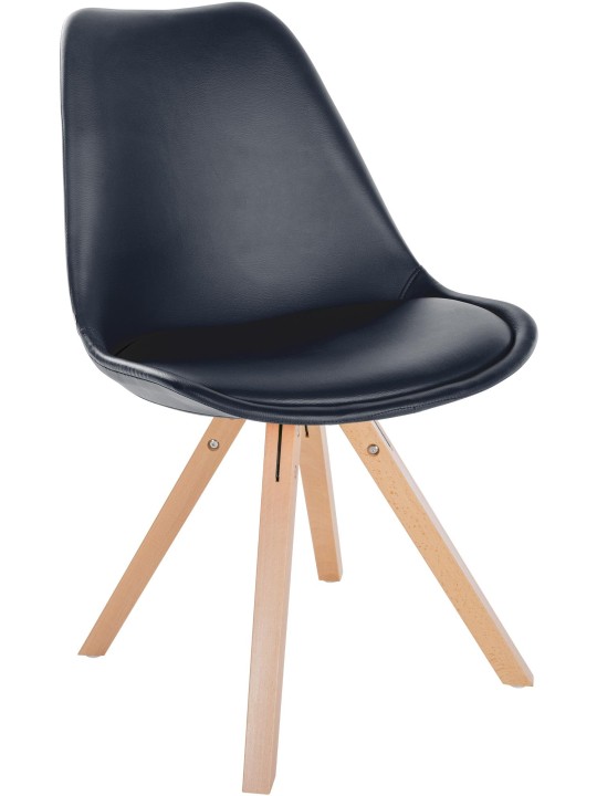 Szék Sofia műbőr Square, fekete