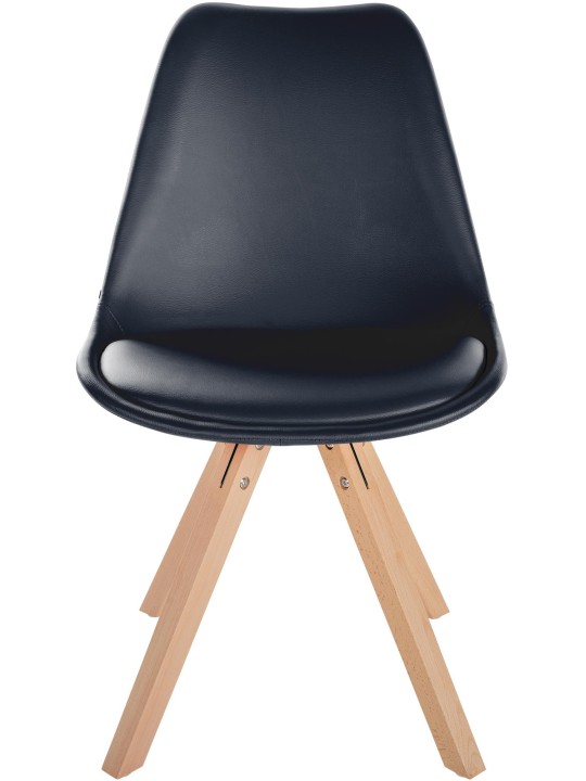 Szék Sofia műbőr Square, fekete