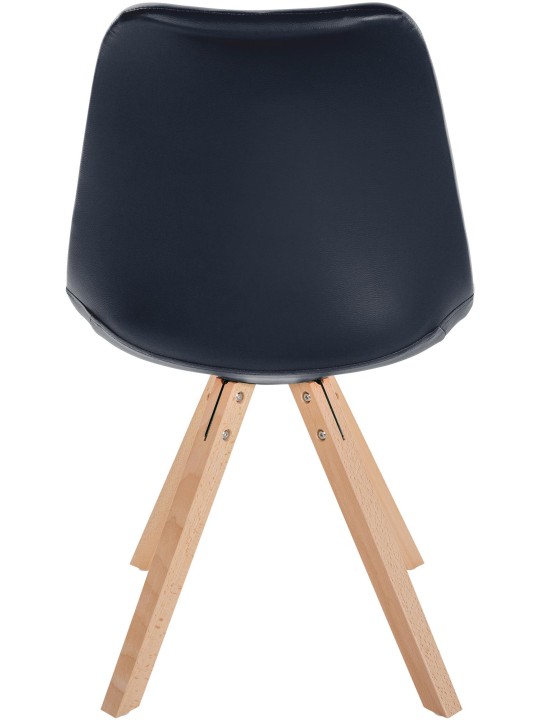 Szék Sofia műbőr Square, fekete