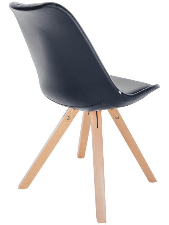 Szék Sofia műbőr Square, fekete