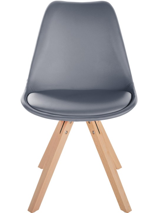 Szék Sofia műbőr Square, szürke