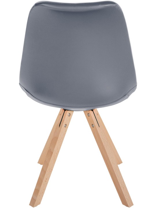 Szék Sofia műbőr Square, szürke