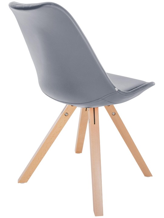 Szék Sofia műbőr Square, szürke