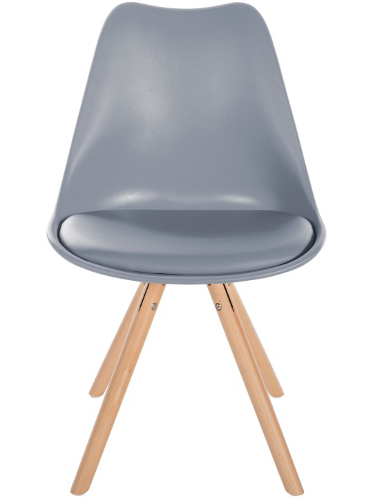 Szék Sofia műanyag kerek, szürke Szék Sofia műanyag kerek, szürke