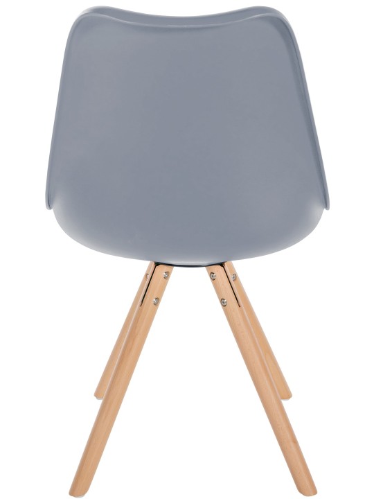 Szék Sofia műanyag kerek, szürke Szék Sofia műanyag kerek, szürke