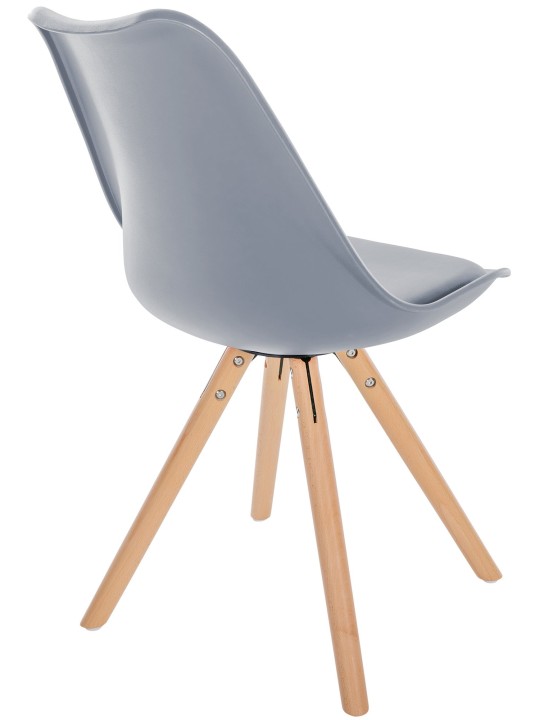 Szék Sofia műanyag kerek, szürke Szék Sofia műanyag kerek, szürke