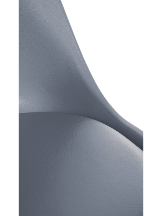 Szék Sofia műanyag kerek, szürke Szék Sofia műanyag kerek, szürke