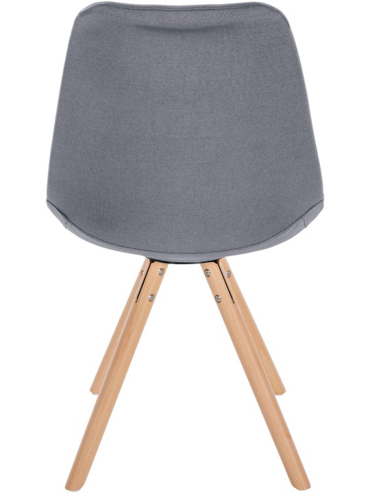 Szék Sofia szövet kerek, világosszürke