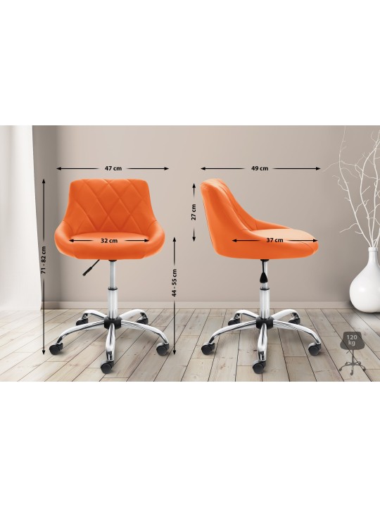 Lazio műbőr munkaszék, narancs