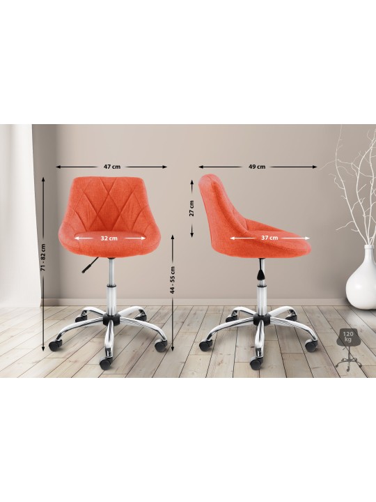 Munkaszék Lazio szövet, narancs