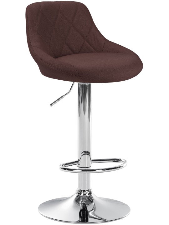 Bárszék Lazio szövet króm, barna