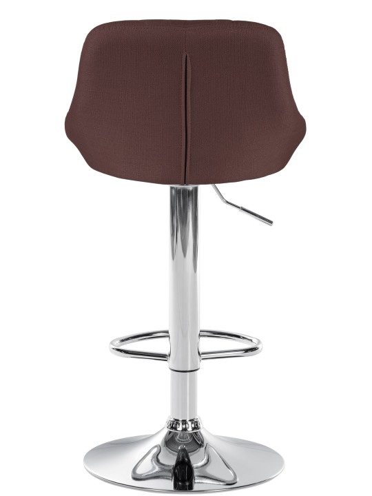 Bárszék Lazio szövet króm, barna