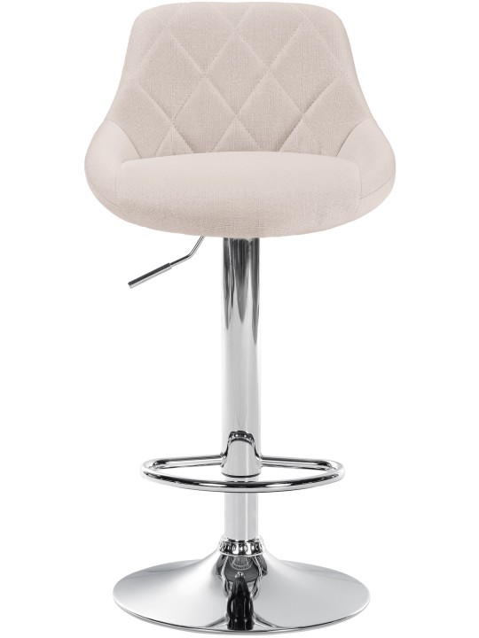 Bárszék Lazio szövet króm, krém