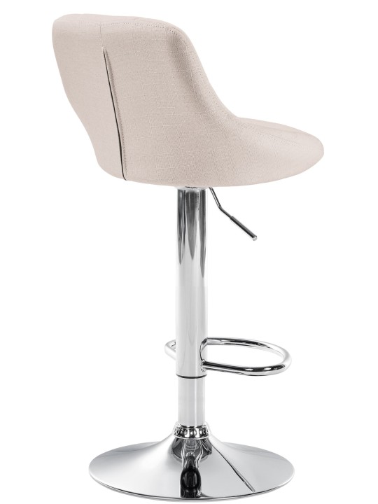 Bárszék Lazio szövet króm, krém