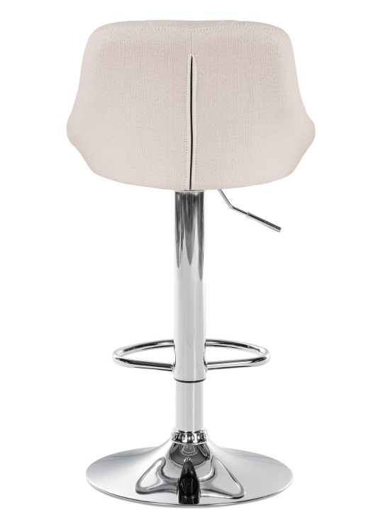 Bárszék Lazio szövet króm, krém