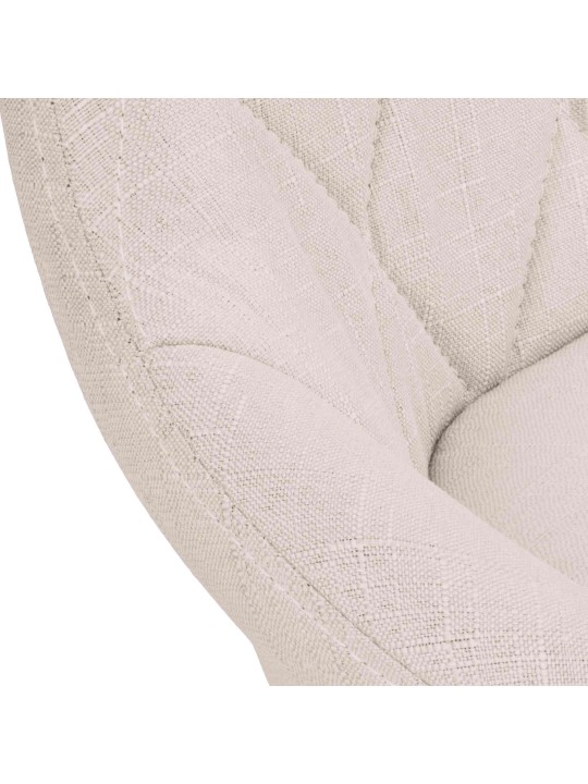 Bárszék Lazio szövet króm, krém