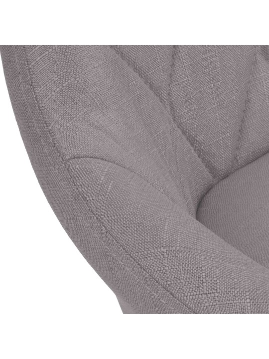 Bárszék Lazio szövet króm, szürke