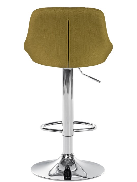 Bárszék Lazio szövet króm, zöld