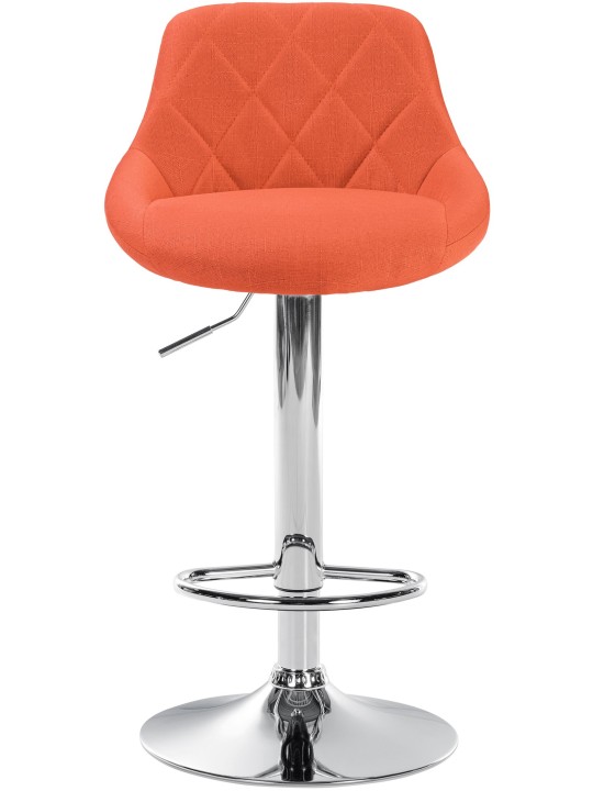 Bárszék Lazio szövet króm, narancs