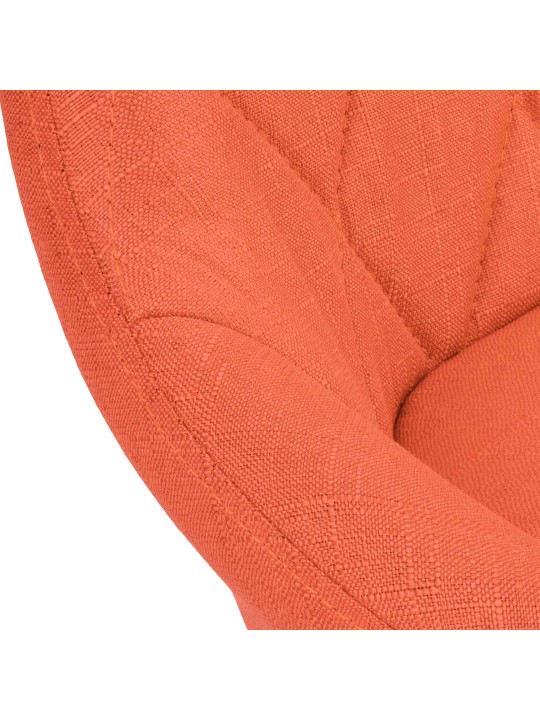 Bárszék Lazio szövet króm, narancs
