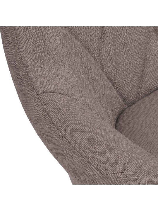 Bárszék Lazio szövet króm, taupe