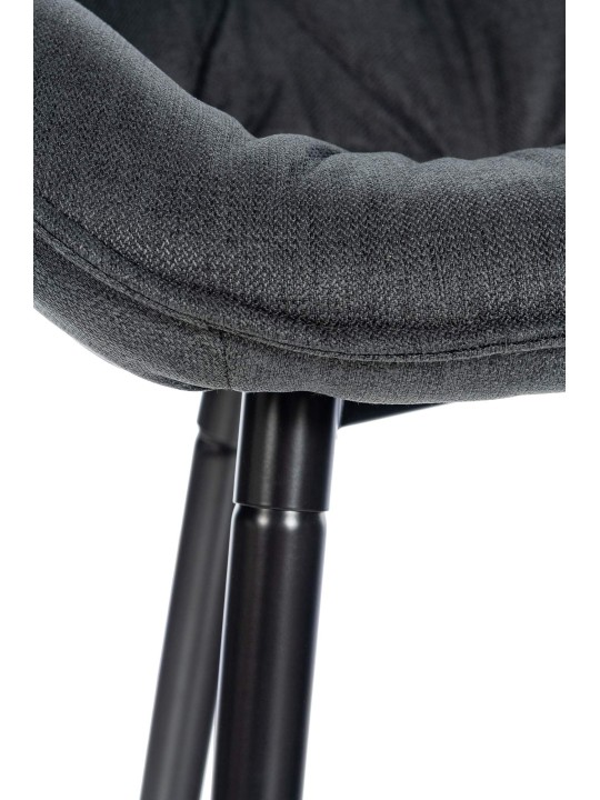 2 db bárszék készlet Gibson szövet, sötétszürke