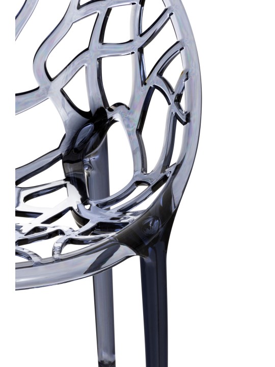 2 db CRYSTAL egymásra rakható szék SZETT, szürke