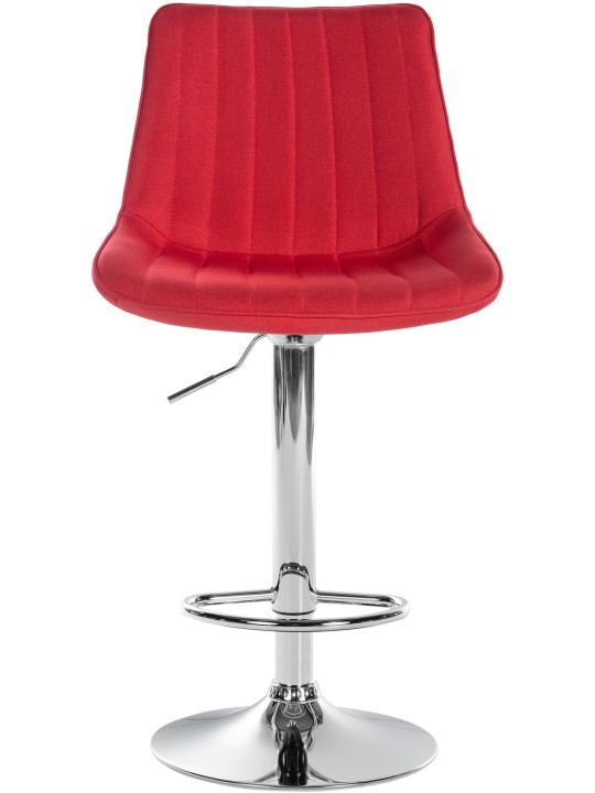 Bárszék Toni szövet króm, piros